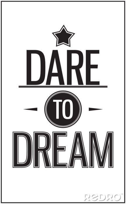 Sticker  Motivation typographique sur le courage