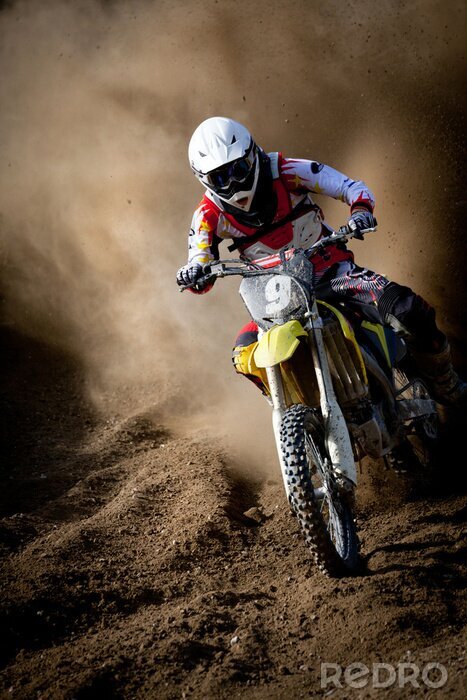 Sticker  motocross dans accelerazione