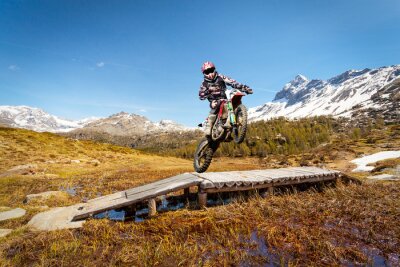 motocross in montagna alta