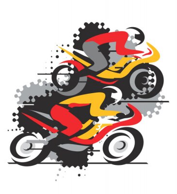 Sticker  Motorbike competition