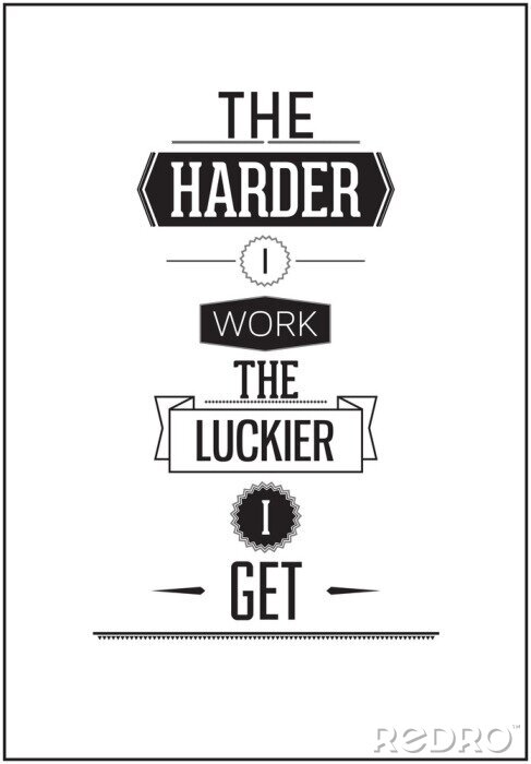 Sticker  Mots de motivation sur le travail acharné