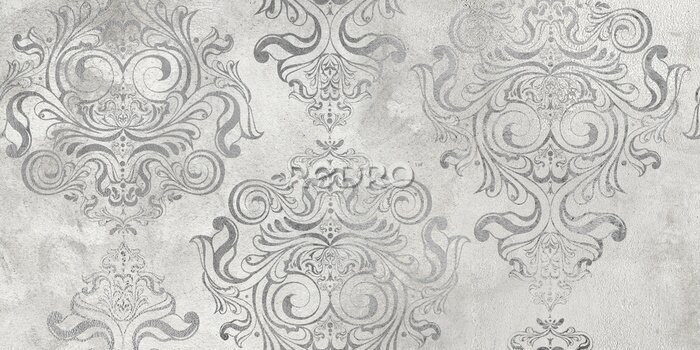 Sticker  Mur en béton avec décorations vintage