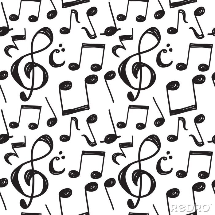 Sticker  Music note de fond