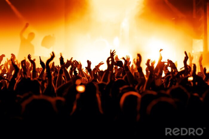 Sticker  Musique et danse lors d'un concert