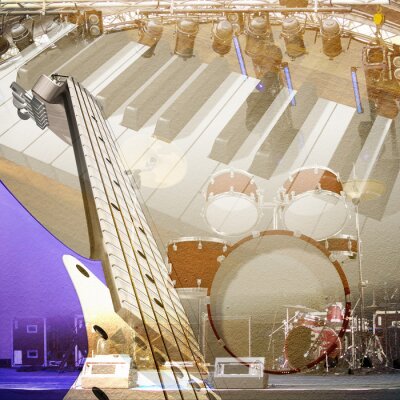 Musique et instruments rétro