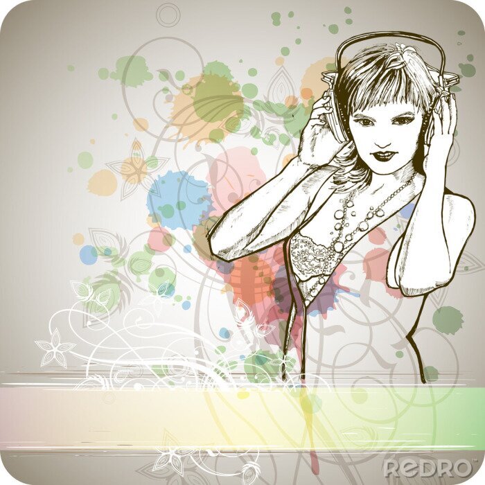 Sticker  Musique et les femmes