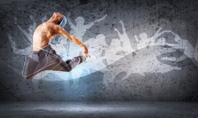 Musique hip hop et danseuse