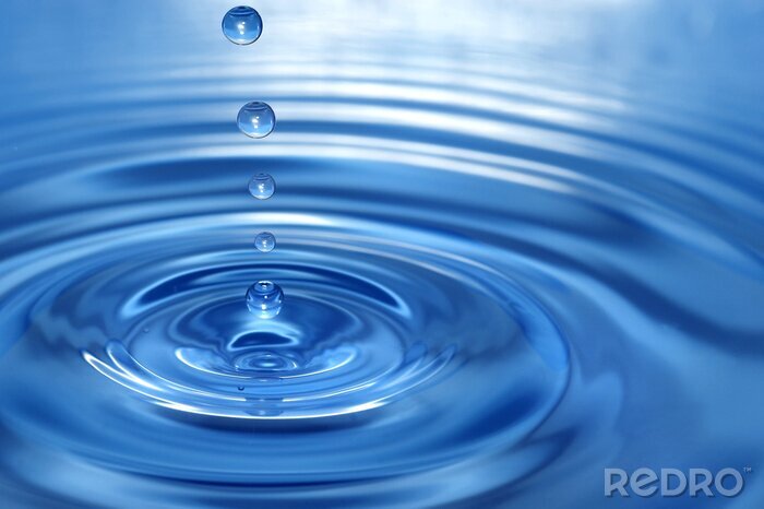 Sticker  Nature et harmonie avec les gouttes d'eau