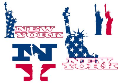 Sticker  New York statue liberté