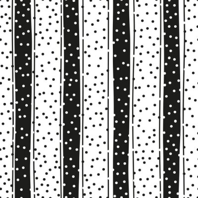 Sticker  Noir, blanc, seamless, fond, rayures, cercles