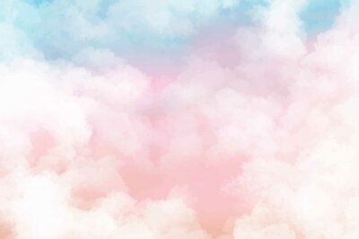 Sticker  Nuages aux couleurs pastel