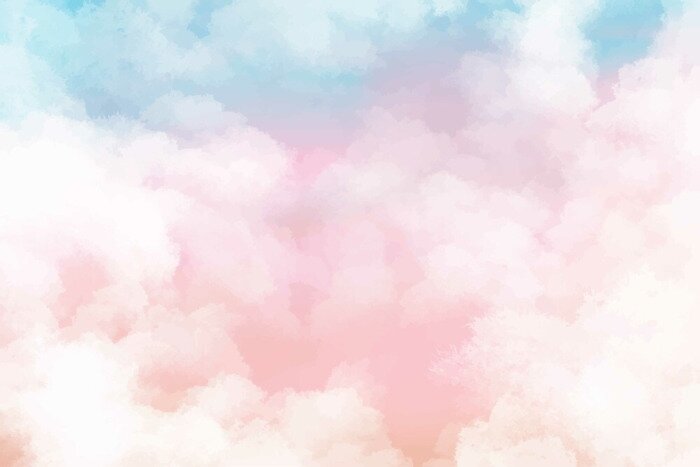 Sticker  Nuages aux couleurs pastel