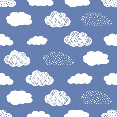 Sticker  Nuages dans un style discret