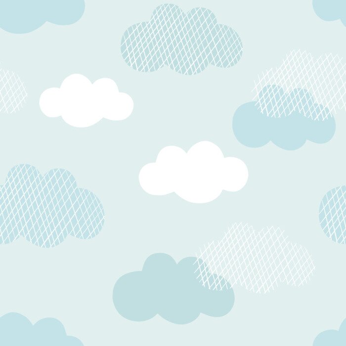 Sticker  Nuages de style scandinave