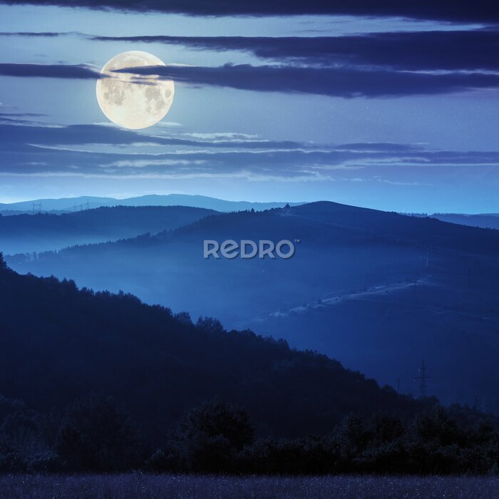 Sticker  Nuit fraîche dans les montagnes