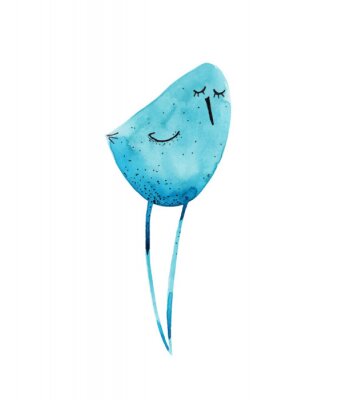 Sticker  Oiseau minimaliste avec de longues pattes