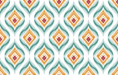 Sticker  Ornement aztèque avec des détails verts