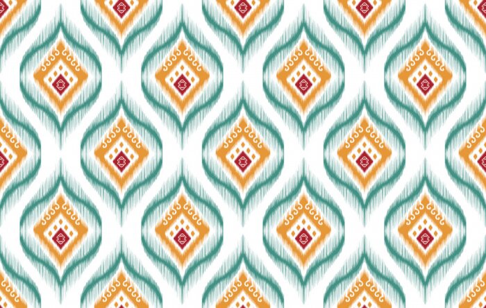 Sticker  Ornement aztèque avec des détails verts