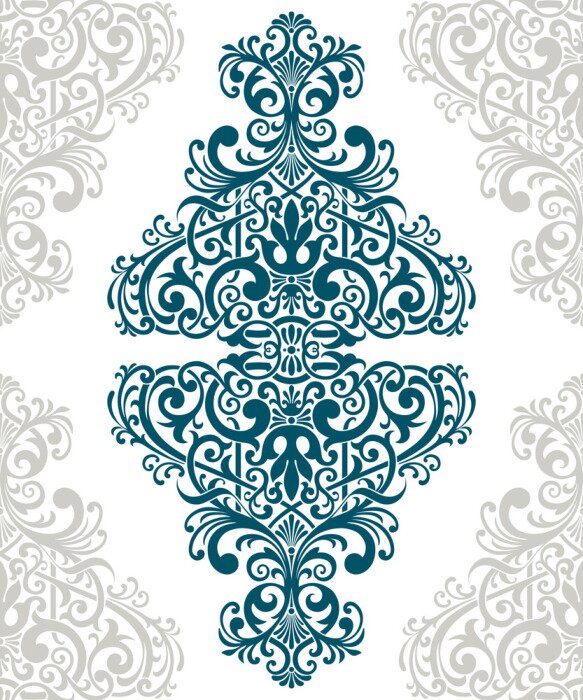 Sticker  Ornement en image miroir