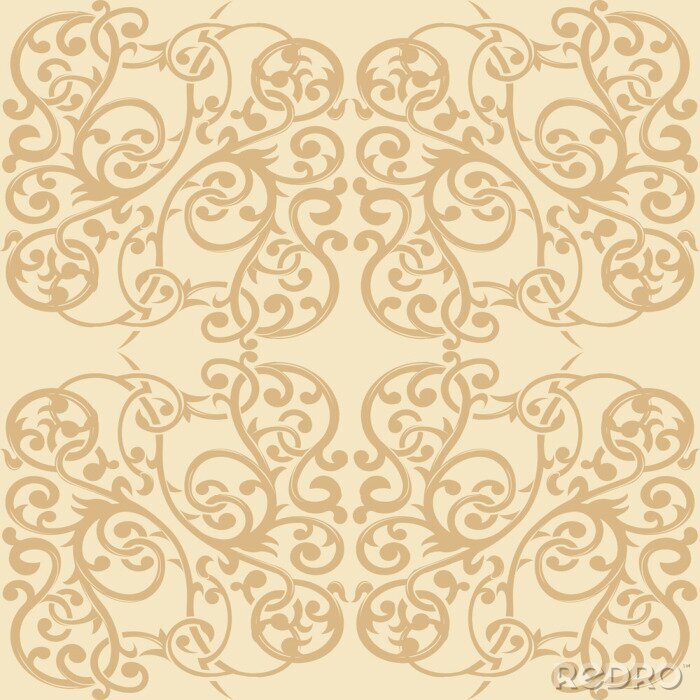 Sticker  Ornement Seamless Floral Pattern 2
