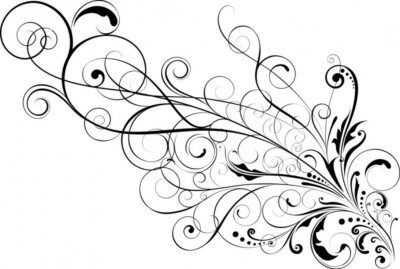 Sticker  Ornemental floral