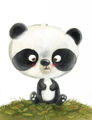 Sticker  oso panda pequeño