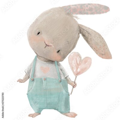 Sticker  Ours gris version peinture