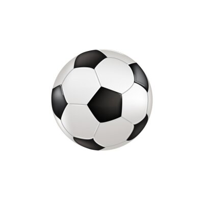 Sticker  Pallone con sfondo bianco