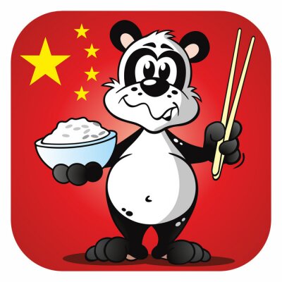 Sticker  Panda Cuisine chinoise
