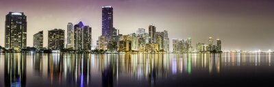 Panorama de Miami de nuit