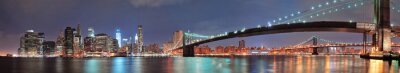 Panorama de ville pont new-yorkais