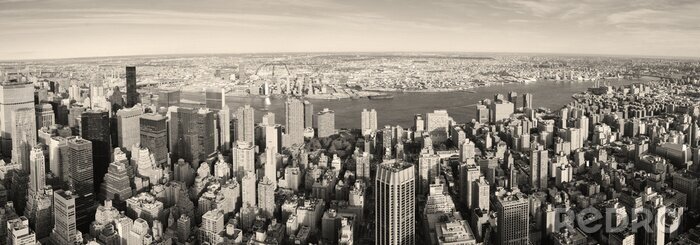 Sticker  Panorama des immeubles vue aérienne