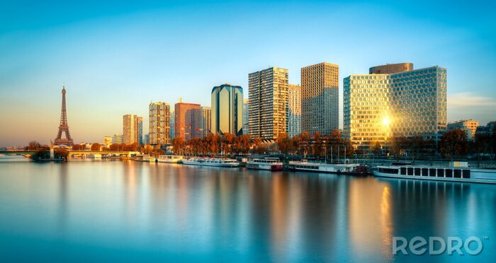 Sticker  Panorama immeubles et la Tour Eiffel