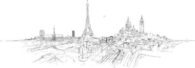 Sticker  PARIS panoramique panoramique