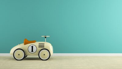 Sticker  Partie, intérieur, élégant, beige, jouet, voiture, 3D ...