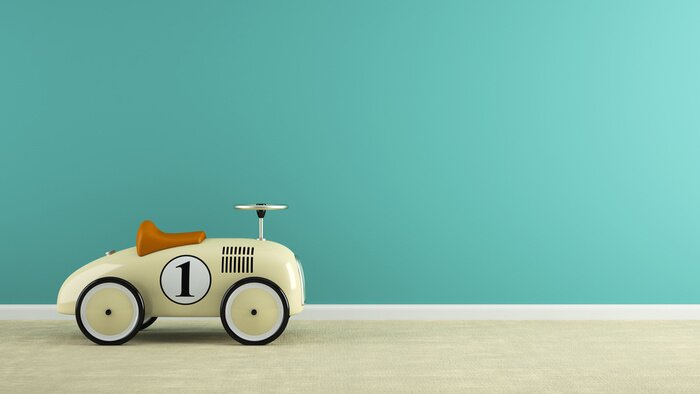 Sticker  Partie, intérieur, élégant, beige, jouet, voiture, 3D ...