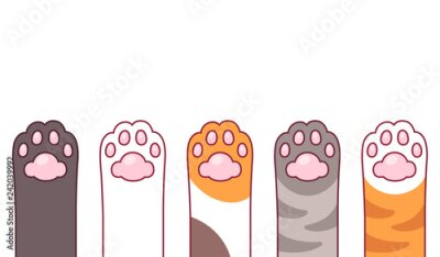Sticker  Pattes de chat mignon