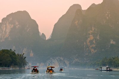 Paysage dans Yangshuo Guilin, Chine ..