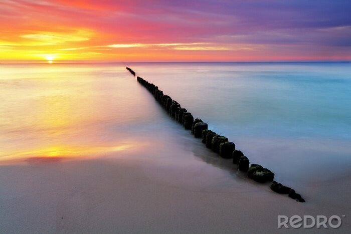 Sticker  Paysages polonais avec la mer Baltique