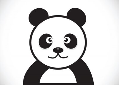 Sticker  personnage de dessin animé de panda