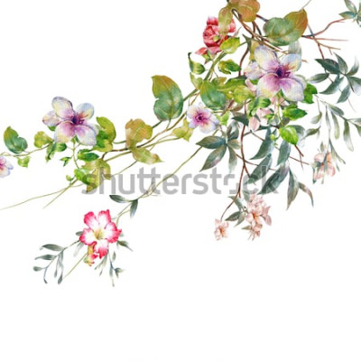 Sticker  Petites fleurs sur les branches