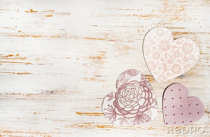 Sticker  Petits coeurs ravissants shabby chic