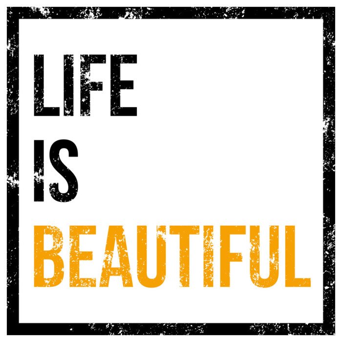 Sticker  Phrase typographique minimaliste