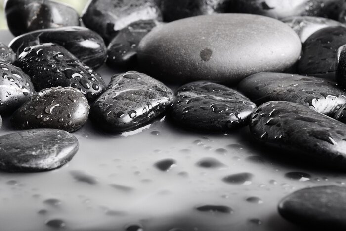 Sticker  Pierres ramassées sur une plage