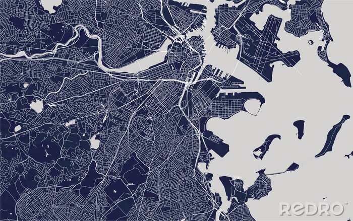 Sticker  Plan de la ville de Boston
