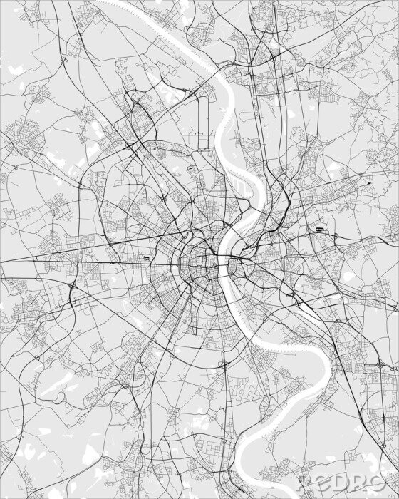 Sticker  Plan de la ville de Cologne en Allemagne