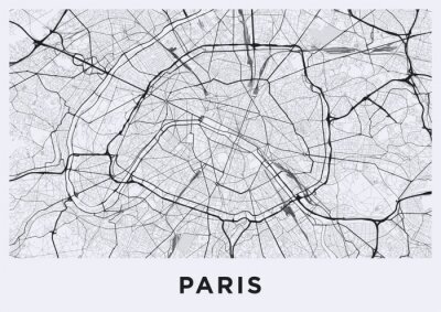 Plan horizontal du centre de Paris