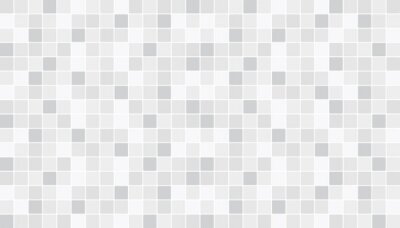 Sticker  Plancher en céramique blanc et gris et carreaux muraux. Résumé du fond du vecteur. Texture géométrique en mosaïque. Modèle transparent simple pour la toile de fond, la publicité, la bannière, l'affich