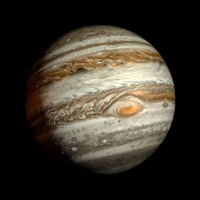 Planète Jupiter vue réaliste