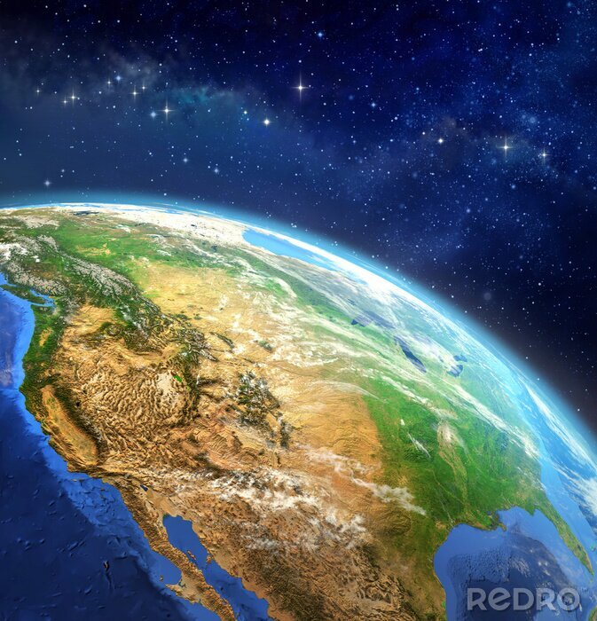 Sticker  Planète Terre dans un vaste univers